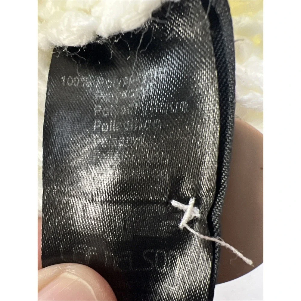 Leif Nelson White Cable Knit Mens Preppy Grandpa Cardigan Fisherman Size Large - Picture 13 of 16